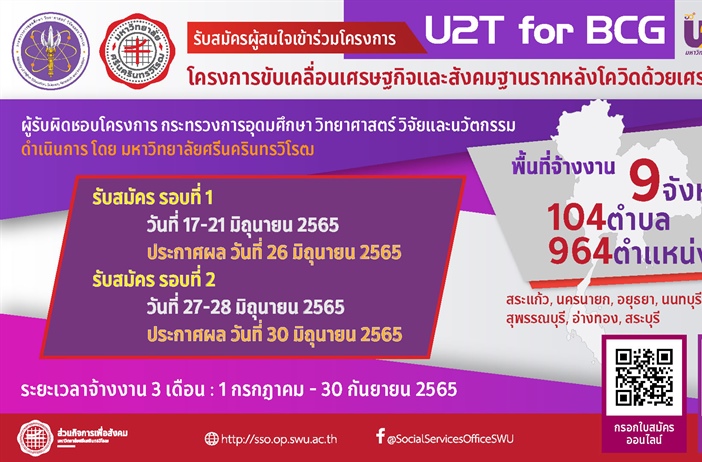 รับสมัครผู้สนใจเข้าร่วมโครงการ