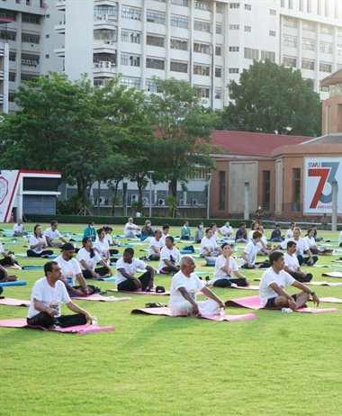 กิจกรรมวันโยคะสากล (International Day of Yoga)” ครั้งที่ 8​