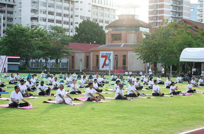 กิจกรรมวันโยคะสากล (International Day of Yoga)” ครั้งที่ 8​