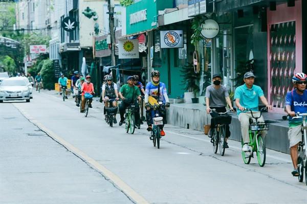 รวมพลคนปั่นสำรวจย่านพร้อมพงษ์ - มศว  ร่วมสร้างเมืองจักรยานอย่างยั่งยืน